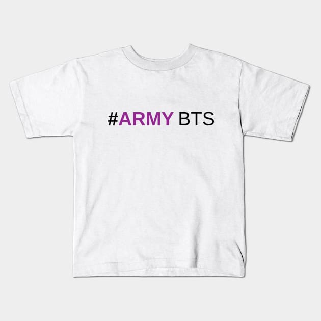 Army BTS Kids T-Shirt by Marija154